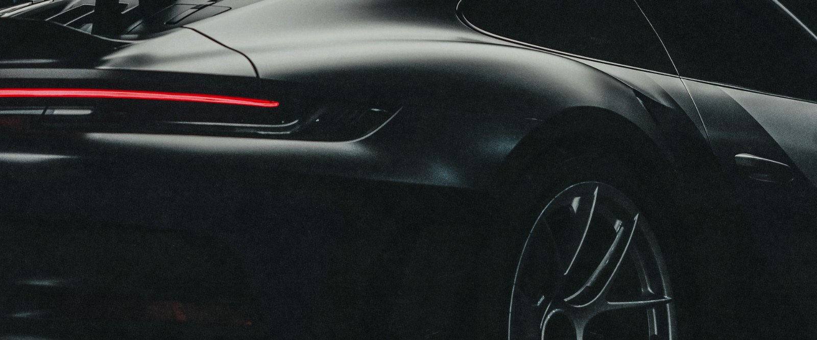 Performance car in motion on circuit