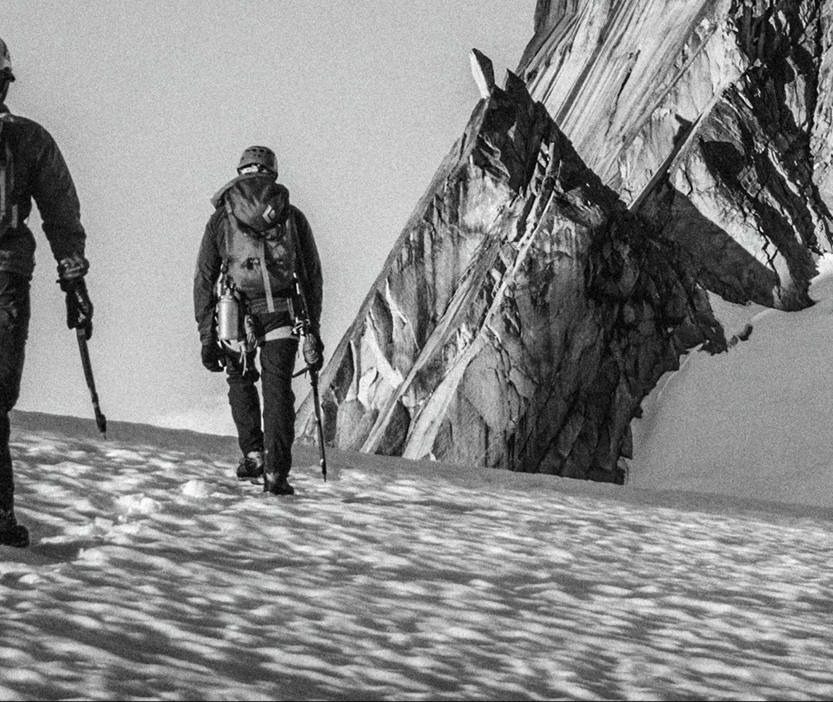 High alpine terrain above Chamonix